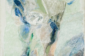 Chiaro di luna - 2008, acrilico su tela, cm. 200x114