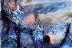 Gravido mistero - 05/2018, acrilico su tela, cm. 300x200