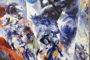 Grandi magazzini - 1962 olio su tela, 180x240