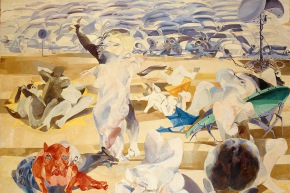 Quando viene l’estate - 1965, olio su tela, cm. 140x180