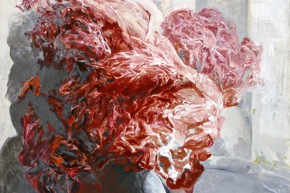 Espropriazione da un quadro di genere - 1983, tecnica mista su tavola, cm 150x100