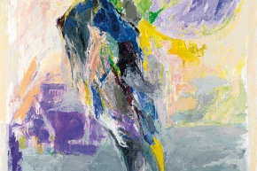 Farsi paesaggio - 1991, acrilico su tela, cm. 160x120