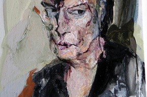 Autoritratto: omaggio a Rembrandt - 2006, acrilico su tela, cm. 50x40