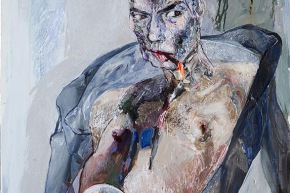 Autoritratto: l’inutile sforzo della luce - 2009, acrilico su tela, cm. 90x70