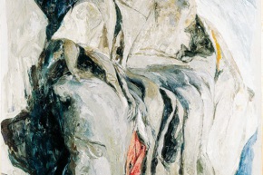 Si è insediata fra gli scogli - 1994, acrilico su tela, cm. 150x190
