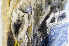 Recita di un pescatore - 1994, acrilico su tela, cm. 150x100
