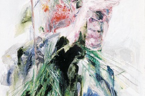 L’uomo dentro - 2002, acrilico su tela, cm. 80x50