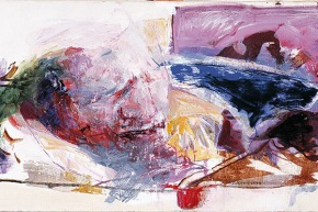 Stupore della carne - 2002, acrilico su tela, cm. 40x80