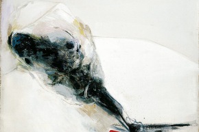 Nero riflesso - 2004, acrilico su tela, cm. 60x80