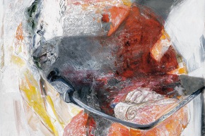 L’ombra sul corpo - 2005, acrilico su tela, cm. 70x90