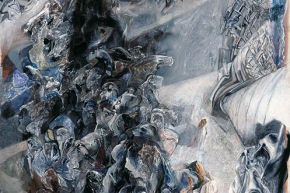 Il vero nel falso - 2005, acrilico su tela, cm. 300x200