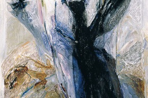 Uomini del deserto – Ritratto di Ahmadinejad - 2008, acrilico su tela, cm. 120x60