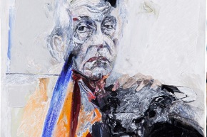 Ritratto di R. Alberti - 2009, acrilico su tela, cm. 60x60