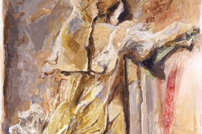 Ad petram - 1988, olio su tela, cm. 200x150