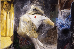 La Gradiva - 1988, olio su tela, cm. 150x160