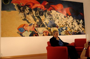 Sala Calabria, ex Casa del Popolo con Murales (1968) - Roma 2007