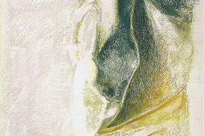 Uno e la luce - 1996, pastello su carta, cm. 76x55