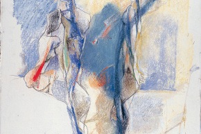 Giochi di luce - 2004, pastello su carta, 76x56