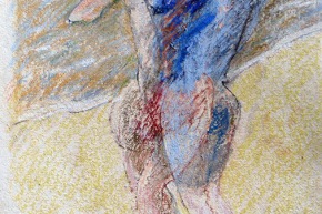 Quasi sera - 2013, pastello su carta, cm. 50x35