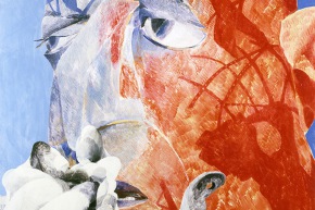 Di Vittorio - 1970, olio su tavola, cm. 100x100
